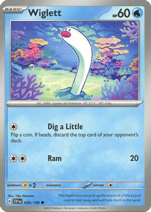Wiglett - 056/198 [SV: Base Set] Pokemon Single Pokémon