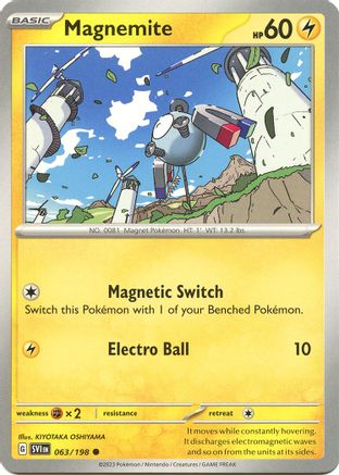Magnemite (63) Reverse Holofoil [SV: Base Set] Pokemon Single Pokémon