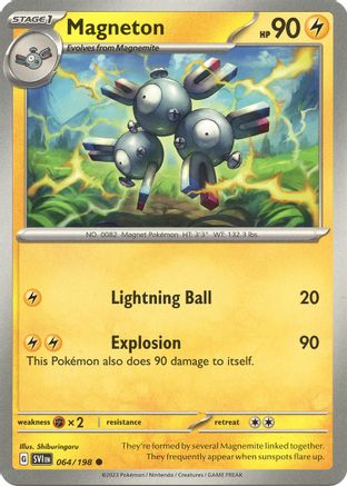 Magneton (64) Reverse Holofoil [SV: Base Set] Pokemon Single Pokémon