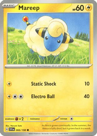 Mareep (66) Reverse Holofoil [SV: Base Set] Pokemon Single Pokémon