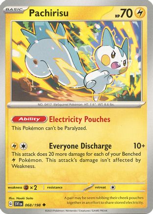 Pachirisu - 068/198 [SV: Base Set] Pokemon Single Pokémon