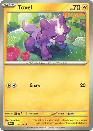Toxel (71) [SV: Base Set] Pokemon Single Pokémon