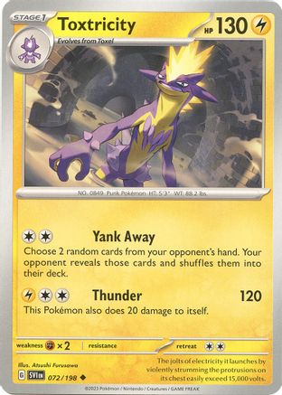 Toxtricity (72) Reverse Holofoil [SV: Base Set] Pokemon Single Pokémon