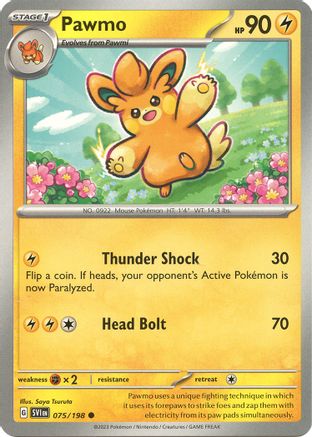 Pawmo (75) [SV: Base Set] Pokemon Single Pokémon