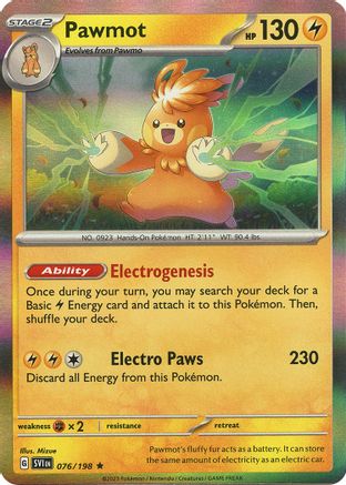 Pawmot - 076/198 Holofoil [SV: Base Set] Pokemon Single Pokémon