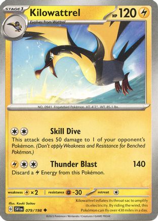 Kilowattrel (79) [SV: Base Set] Pokemon Single Pokémon