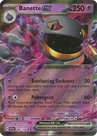 Banette ex - 088/198 (88) - [SV: Base Set] Holofoil Pokemon Single Pokémon