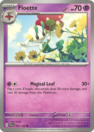 Floette (92) Reverse Holofoil [SV: Base Set] Pokemon Single Pokémon