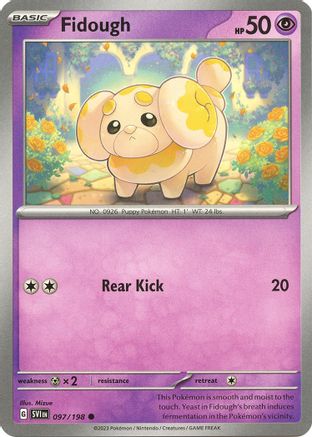 Fidough - 097/198 [SV: Base Set] Pokemon Single Pokémon