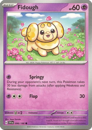 Fidough - 098/198 [SV: Base Set] Pokemon Single Pokémon