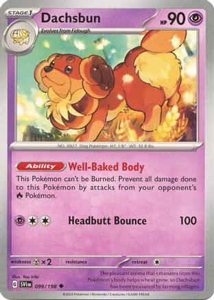 Dachsbun (99) [SV: Base Set] Pokemon Single Pokémon