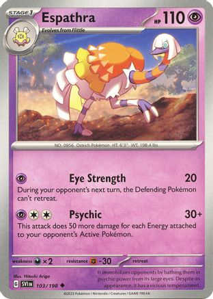 Espathra (103) Reverse Holofoil [SV: Base Set] Pokemon Single Pokémon