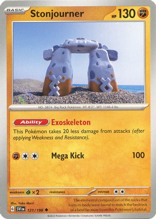 Stonjourner (121) Reverse Holofoil [SV: Base Set] Pokemon Single Pokémon