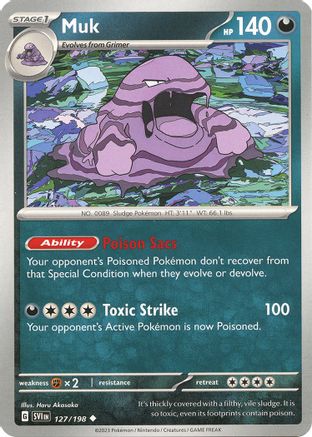 Muk (127) Reverse Holofoil [SV: Base Set] Pokemon Single Pokémon