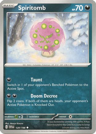 Spiritomb (129) [SV: Base Set] Pokemon Single Pokémon