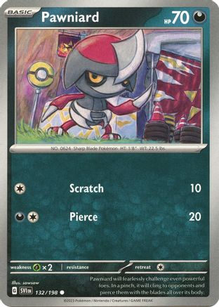 Pawniard (132) [SV: Base Set] Pokemon Single Pokémon