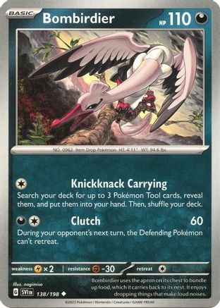 Bombirdier - 138/198 [SV: Base Set] Pokemon Single Pokémon