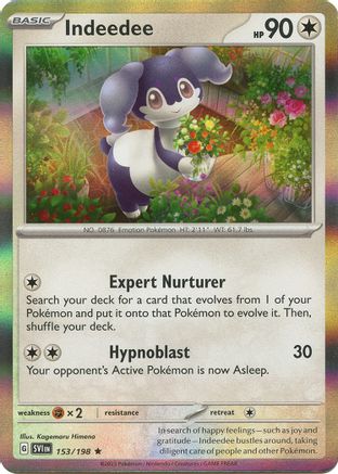 Indeedee (153) - [SV: Base Set] Holofoil Pokemon Single Pokémon