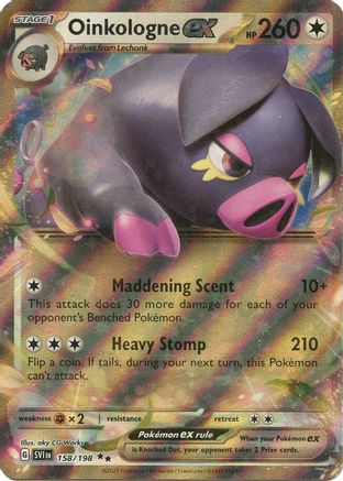 Oinkologne ex - 158/198 Holofoil [SV: Base Set] Pokemon Single Pokémon