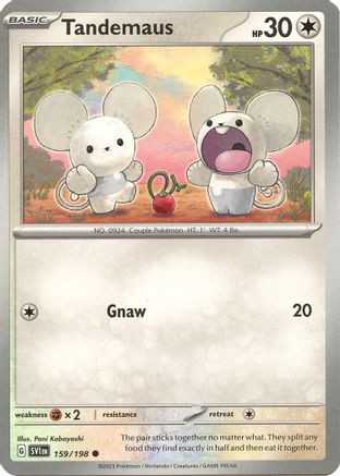 Tandemaus - 159/198 (159) - [SV: Base Set] Reverse Holofoil Pokemon Single Pokémon