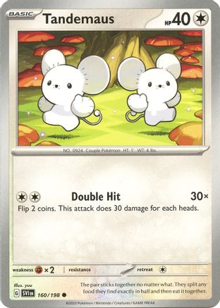 Tandemaus - 160/198 (160) - [SV: Base Set] Reverse Holofoil Pokemon Single Pokémon