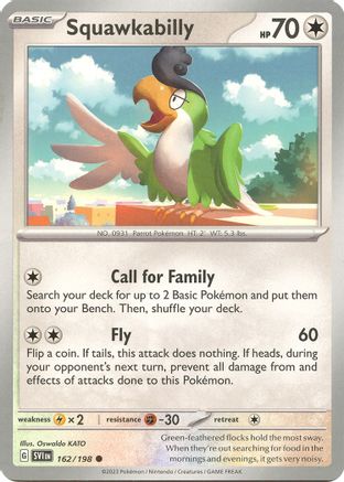 Squawkabilly (162) [SV: Base Set] Pokemon Single Pokémon