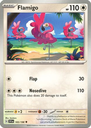 Flamigo (165) Reverse Holofoil [SV: Base Set] Pokemon Single Pokémon