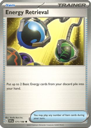 Energy Retrieval (171) Reverse Holofoil [SV: Base Set] Pokemon Single Pokémon