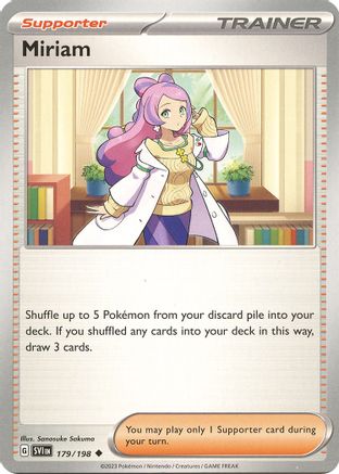 Miriam - 179/198 [SV: Base Set] Pokemon Single Pokémon