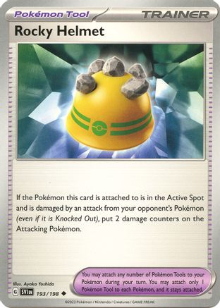 Rocky Helmet (193) - [SV: Base Set] Pokemon Single Pokémon