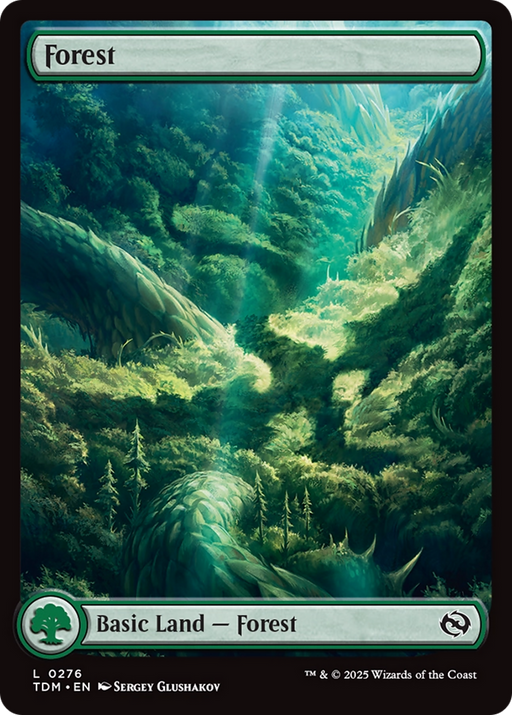 Forest (0276) (TDM-276) [Tarkir: Dragonstorm] MTG Single Wizards of the Coast