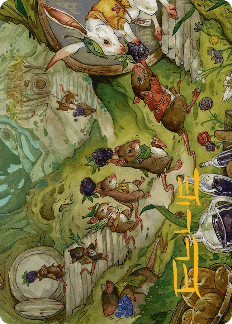 For the Common Good Art Card (43/54) (Gold-Stamped Signature) [Art Series] Bloomburrow MTG Single Magic: The Gathering