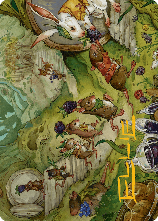 For the Common Good Art Card (43/54) (Gold-Stamped Signature) [Art Series] Bloomburrow MTG Single Magic: The Gathering
