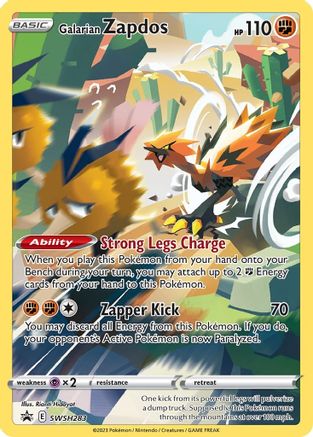 Galarian Zapdos - SWSH283 (SWSH283) Holofoil [Promos: SWSH Promo Cards] Pokemon Single Pokémon