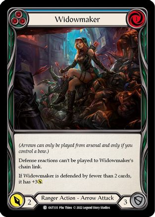 Widowmaker (Blue) [OUT135] (Outsiders)  Rainbow Foil Flesh And Blood Single Flesh And Blood   