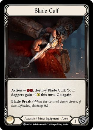 Blade Cuff [OUT141] (Outsiders)  Rainbow Foil Flesh And Blood Single Flesh And Blood   