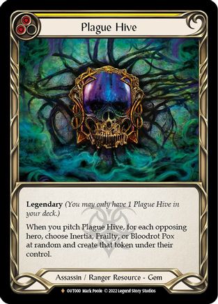 Plague Hive [OUT000] (Outsiders)  Rainbow Foil Flesh And Blood Single Flesh And Blood   