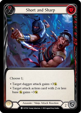 Short and Sharp (Red) [OUT154] (Outsiders) Flesh And Blood Single Flesh And Blood   