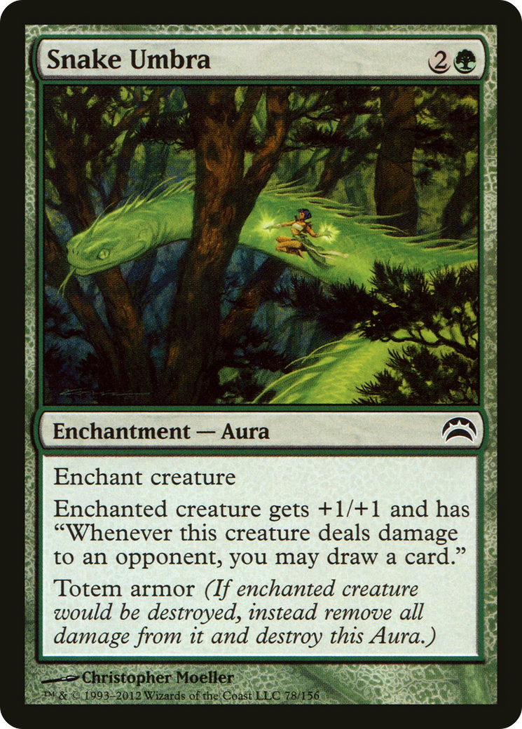 Snake Umbra (PC2-078) [Misc] Planechase 2012 MTG Single Wizards of the Coast