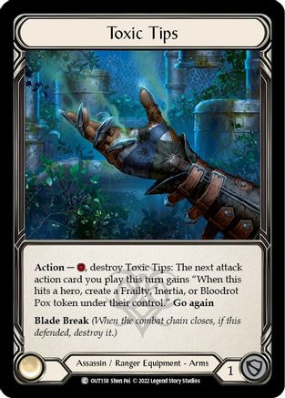 Toxic Tips [OUT158] (Outsiders)  Cold Foil Flesh And Blood Single Flesh And Blood   