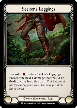 Seeker's Leggings [OUT178] (Outsiders)  Rainbow Foil Flesh And Blood Single Flesh And Blood   