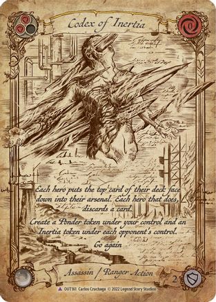 Codex of Inertia (Marvel Cold Foil) [OUT161] (Outsiders)  Cold Foil Flesh And Blood Single Flesh And Blood   