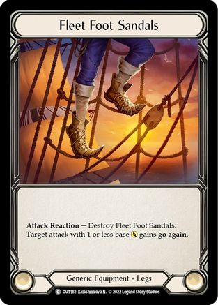 Fleet Foot Sandals [OUT182] (Outsiders)  Rainbow Foil Flesh And Blood Single Flesh And Blood   
