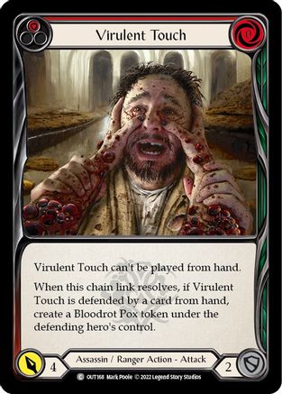 Virulent Touch (Red) [OUT168] (Outsiders) Flesh And Blood Single Flesh And Blood   