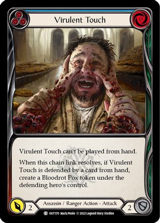 Virulent Touch (Blue) [OUT170] (Outsiders) Flesh And Blood Single Flesh And Blood   