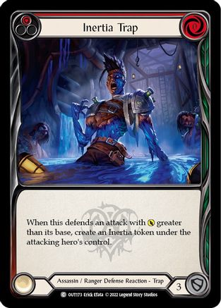 Inertia Trap (Red) [OUT173] (Outsiders)  Rainbow Foil Flesh And Blood Single Flesh And Blood   