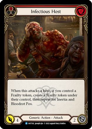 Infectious Host (Red) [OUT192] (Outsiders) Flesh And Blood Single Flesh And Blood   