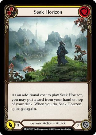 Seek Horizon (Yellow) [OUT217] (Outsiders) Flesh And Blood Single Flesh And Blood   