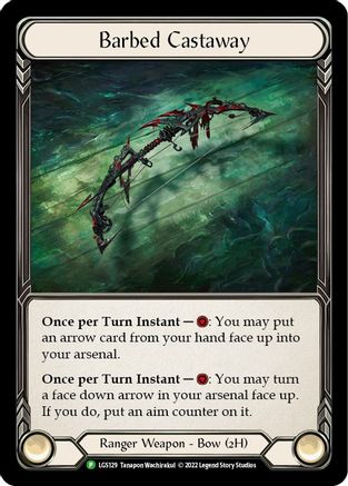 Barbed Castaway [LGS129] (Promo)  Cold Foil Flesh And Blood Single Flesh And Blood   