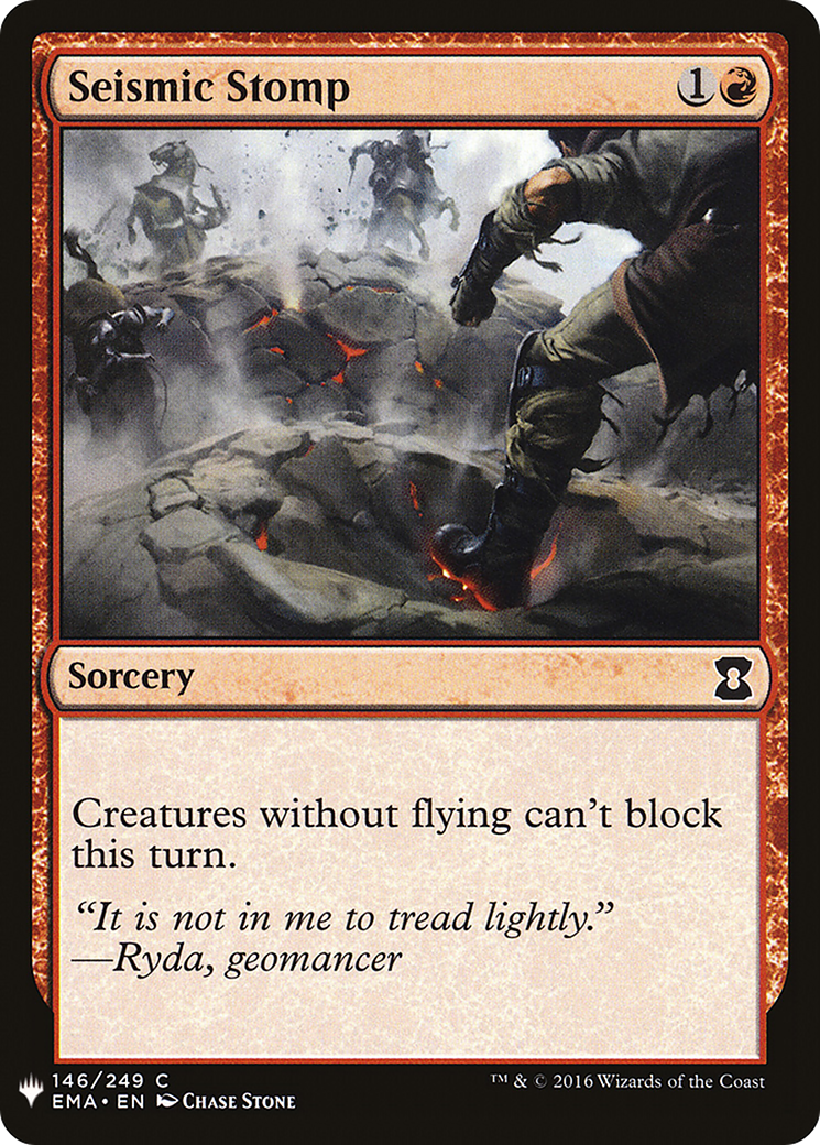 Seismic Stomp (LIST-EMA-146) [Mystery Booster] The List MTG Single Wizards of the Coast
